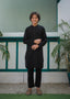 Deep Black Kurta Trouser AH 100