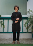 Deep Black Kurta Trouser AH 100