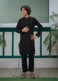 Deep Black Kurta Trouser AH 100