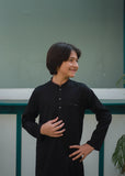Deep Black Kurta Trouser AH 100
