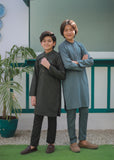 Steel Blue Kurta Trouser AH 102
