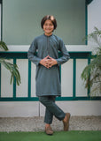Steel Blue Kurta Trouser AH 102