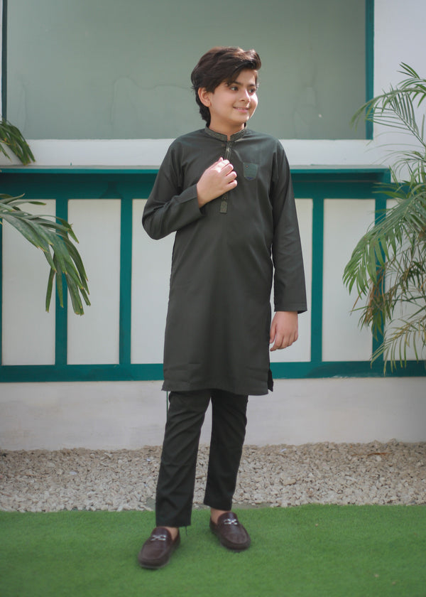 Eucalyptus Green Kurta Trouser AH 103