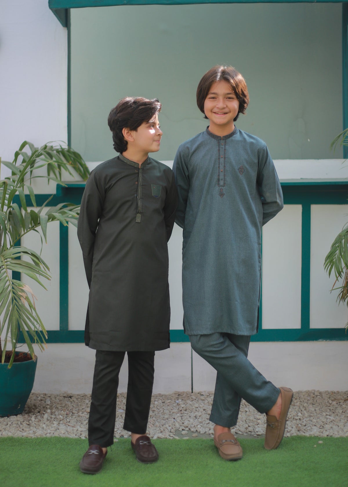 Eucalyptus Green Kurta Trouser AH 103