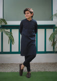 Prussian Blue Kurta Trouser AH 109