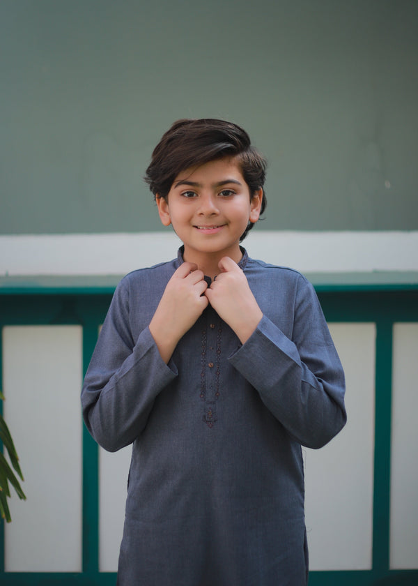 Shadow Blue Kurta Trouser AH 110