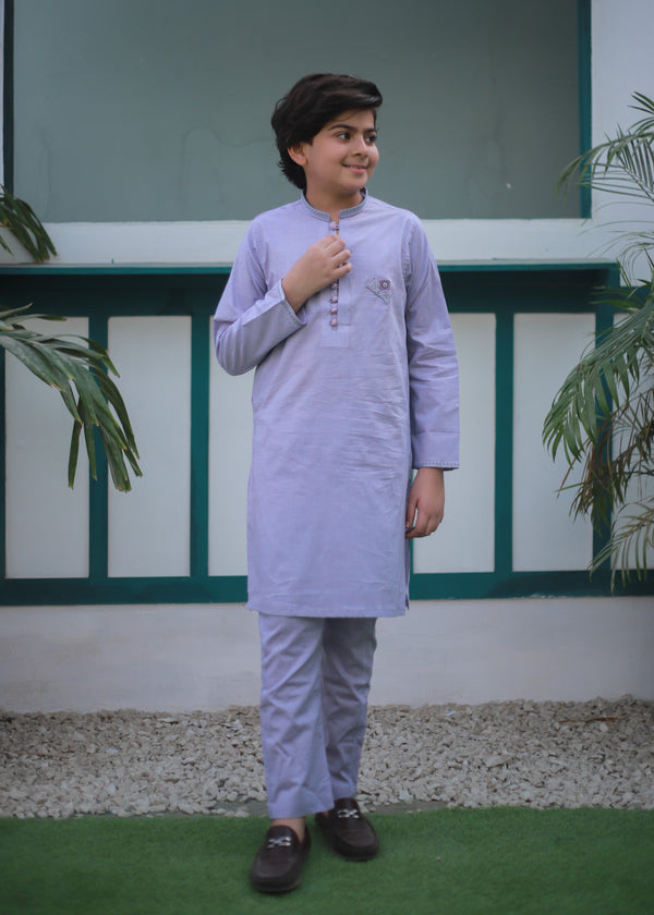 Mauve Kurta Trouser AH 112