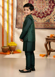 Dark Green Waistcoat Suit Ahw-051