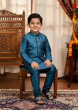Ocean Blue Waistcoat Suit Ahw-052