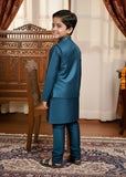 Ocean Blue Waistcoat Suit Ahw-052