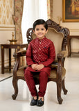 Berry Red Waistcoat Suit Ahw-053