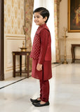 Berry Red Waistcoat Suit Ahw-053