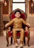Almond Brown Waistcoat Suit Ahw-056