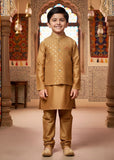 Almond Brown Waistcoat Suit Ahw-056