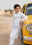 White Waistcoat Suit Ahw-058