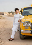 White Waistcoat Suit Ahw-058
