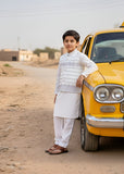 White Waistcoat Suit Ahw-058