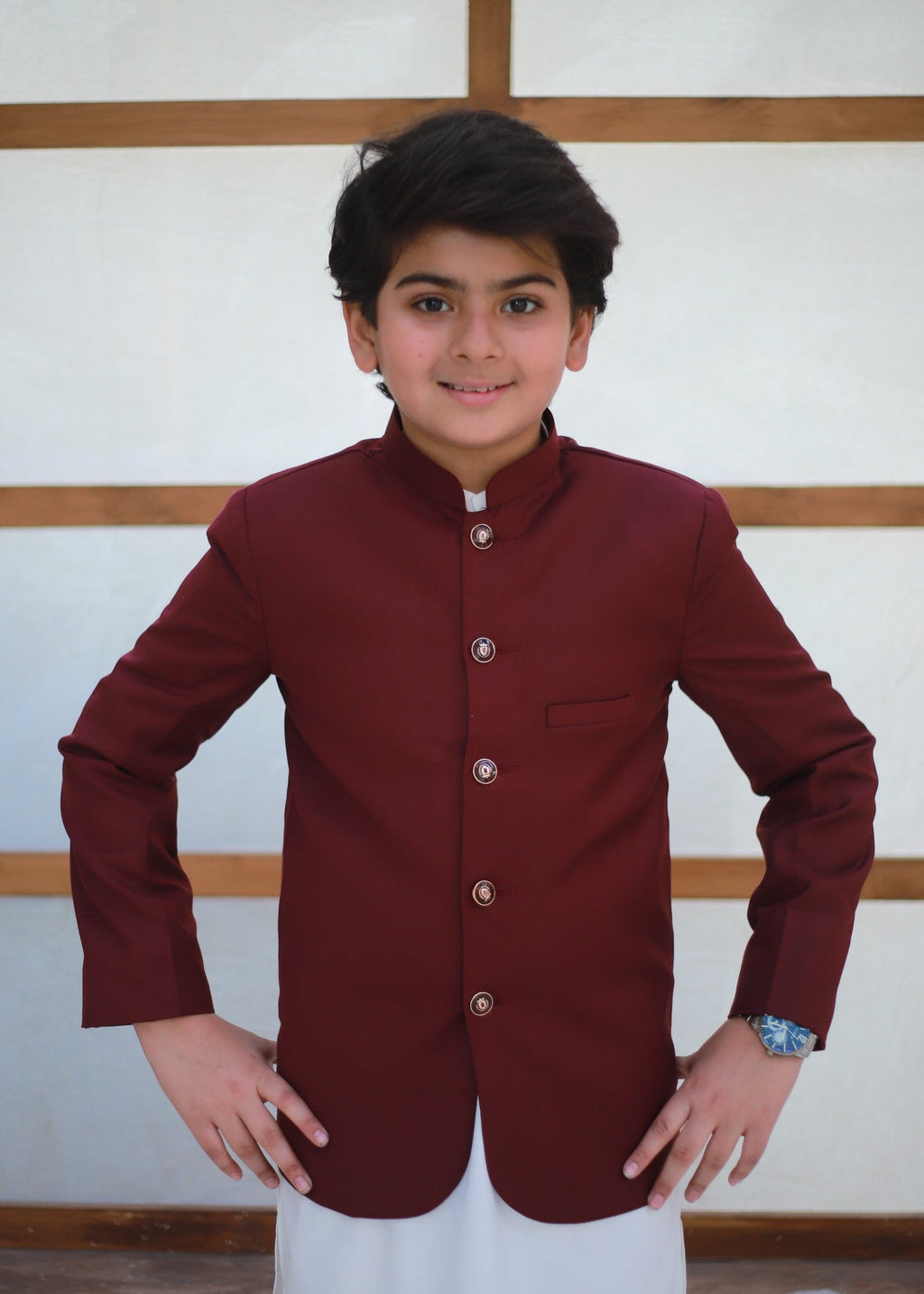 Maroon Prince Coat P42