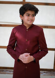 Burgundy Sherwani S44