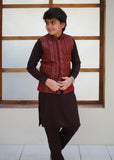 Rose Red Waistcoat Suit EW80