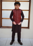Rose Red Waistcoat Suit EW80