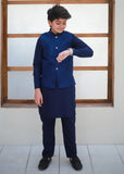 Sapphire Blue Waistcoat Suit EW82