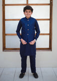 Sapphire Blue Waistcoat Suit EW82