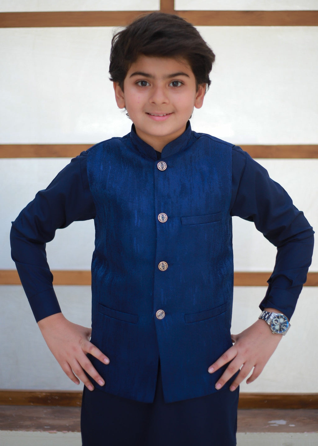 Sapphire Blue Waistcoat Suit EW82