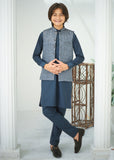 Twilight Blue Waistcoat Suit EW83