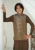 Coffee Brown Waistcoat Suit EW84