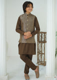 Coffee Brown Waistcoat Suit EW84