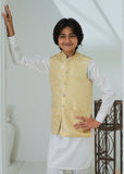 Cream And Gold Waistcoat Suit -EW 85