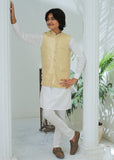 Cream And Gold Waistcoat Suit -EW 85