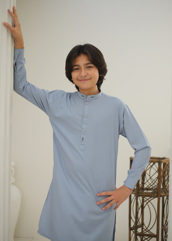 Duck Egg Grey Kurta Trouser KT 163