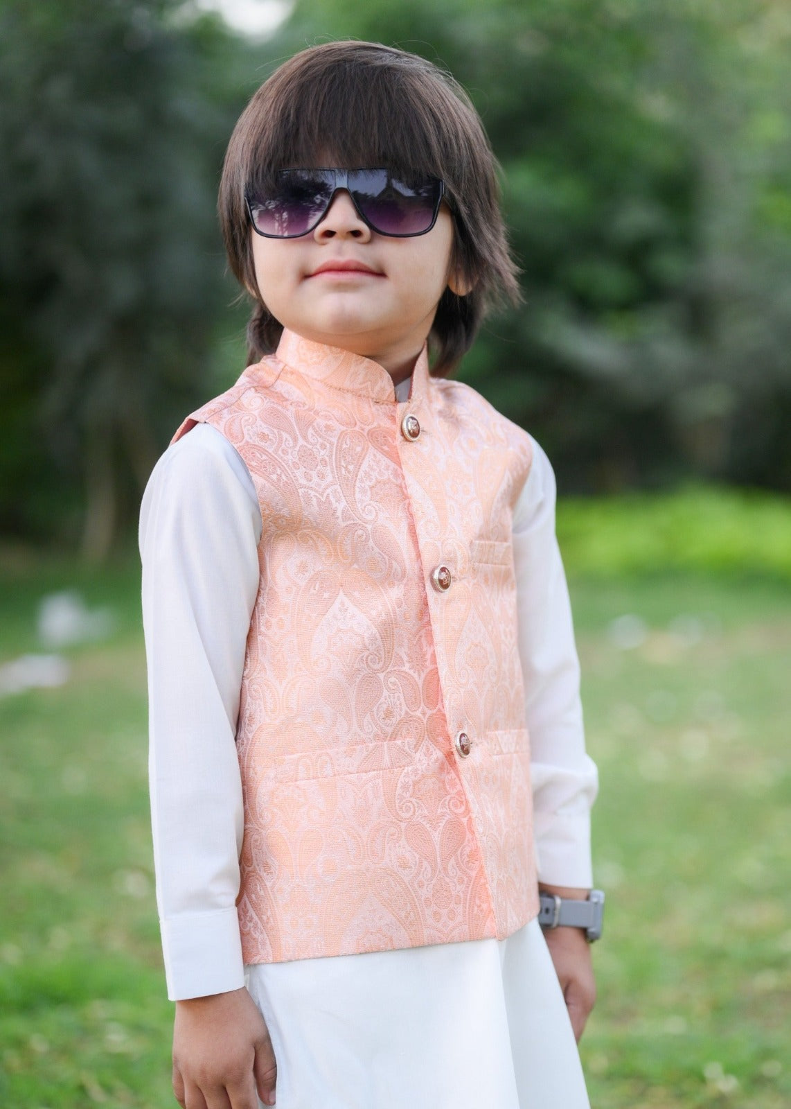 Peach Only Waistcoat EW30 Main image