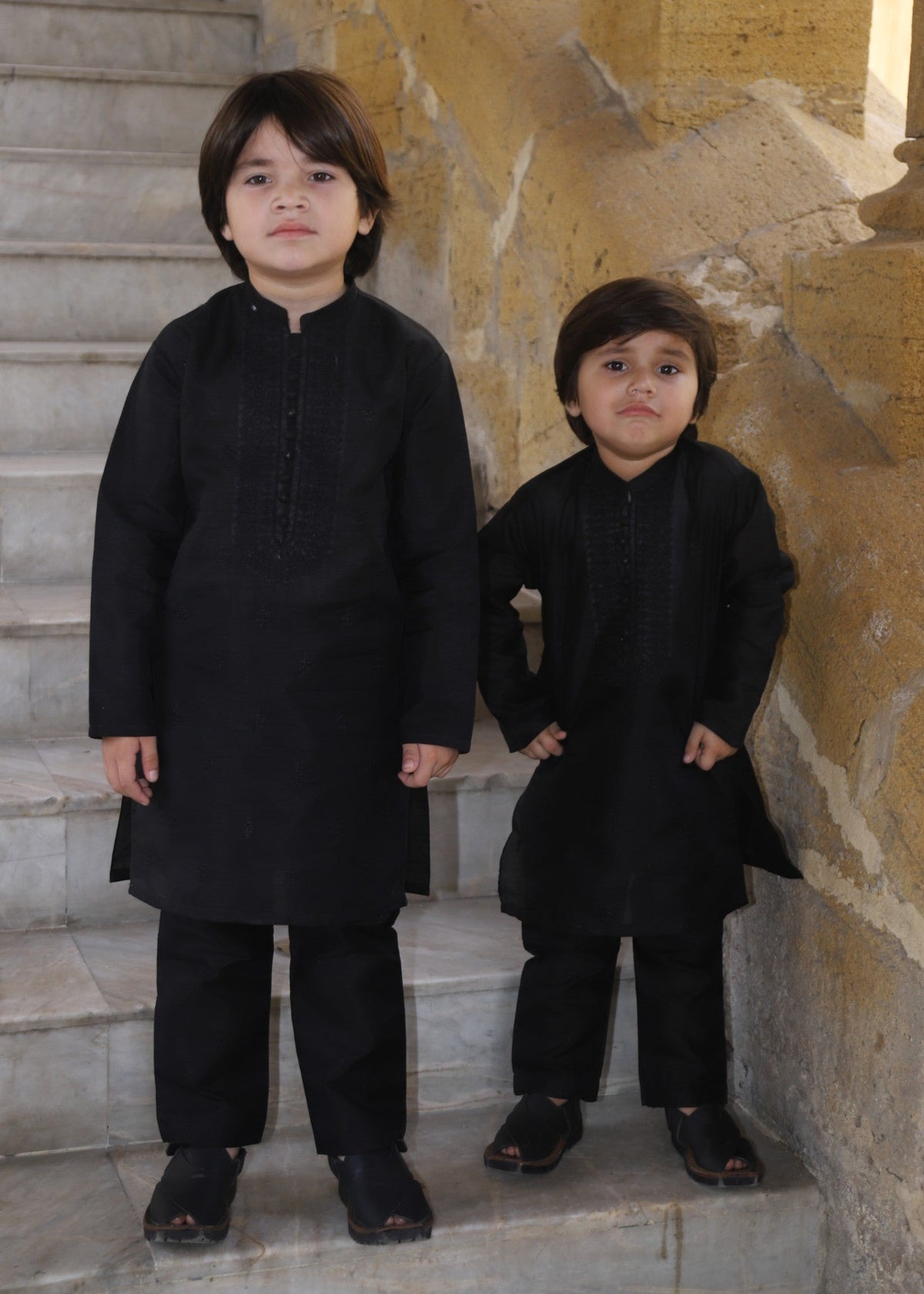 Charcoal Black Kurta Set KT 164