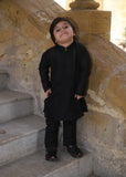 Charcoal Black Kurta Set KT 164