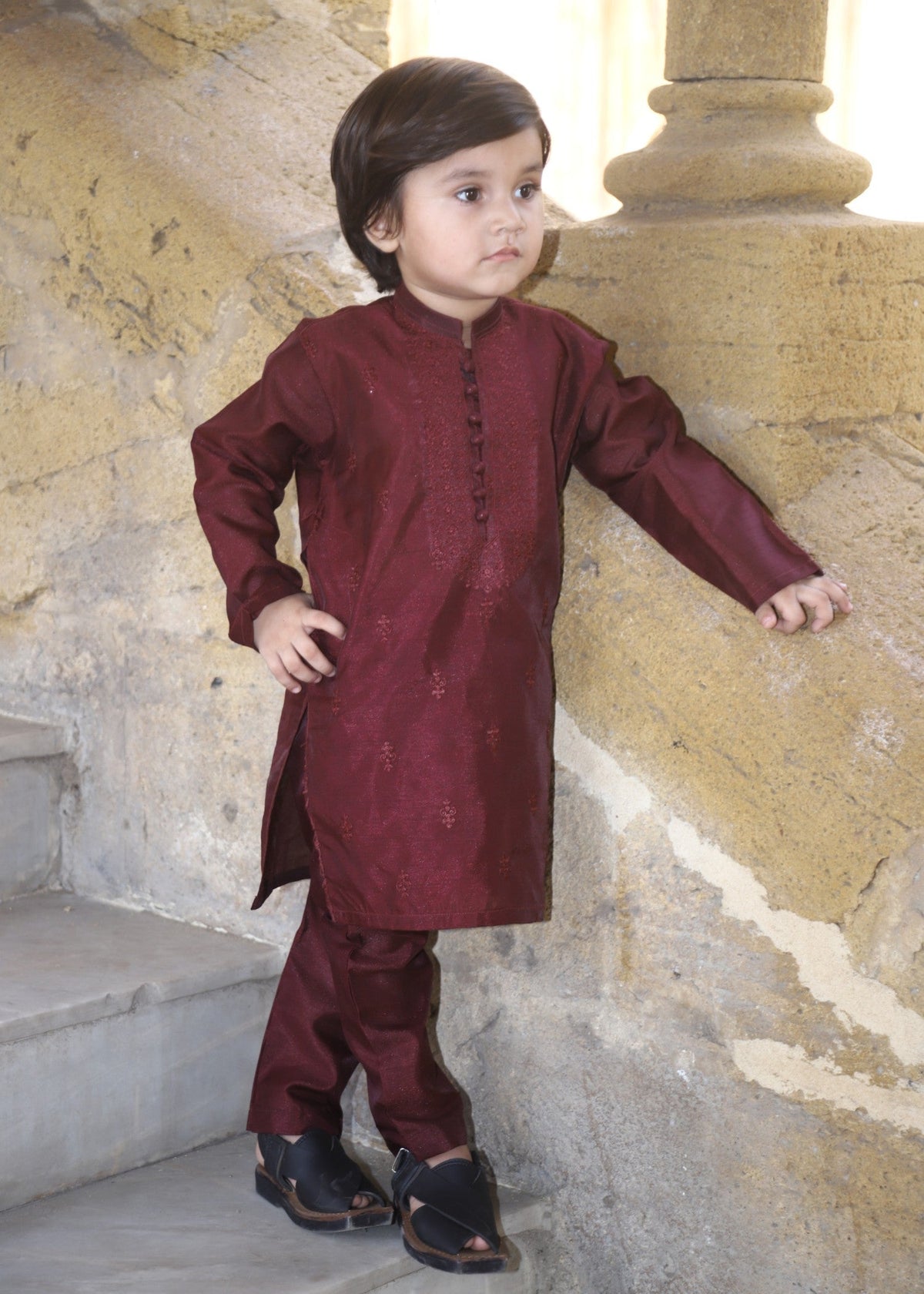 Maroon Kurta Set KT 165