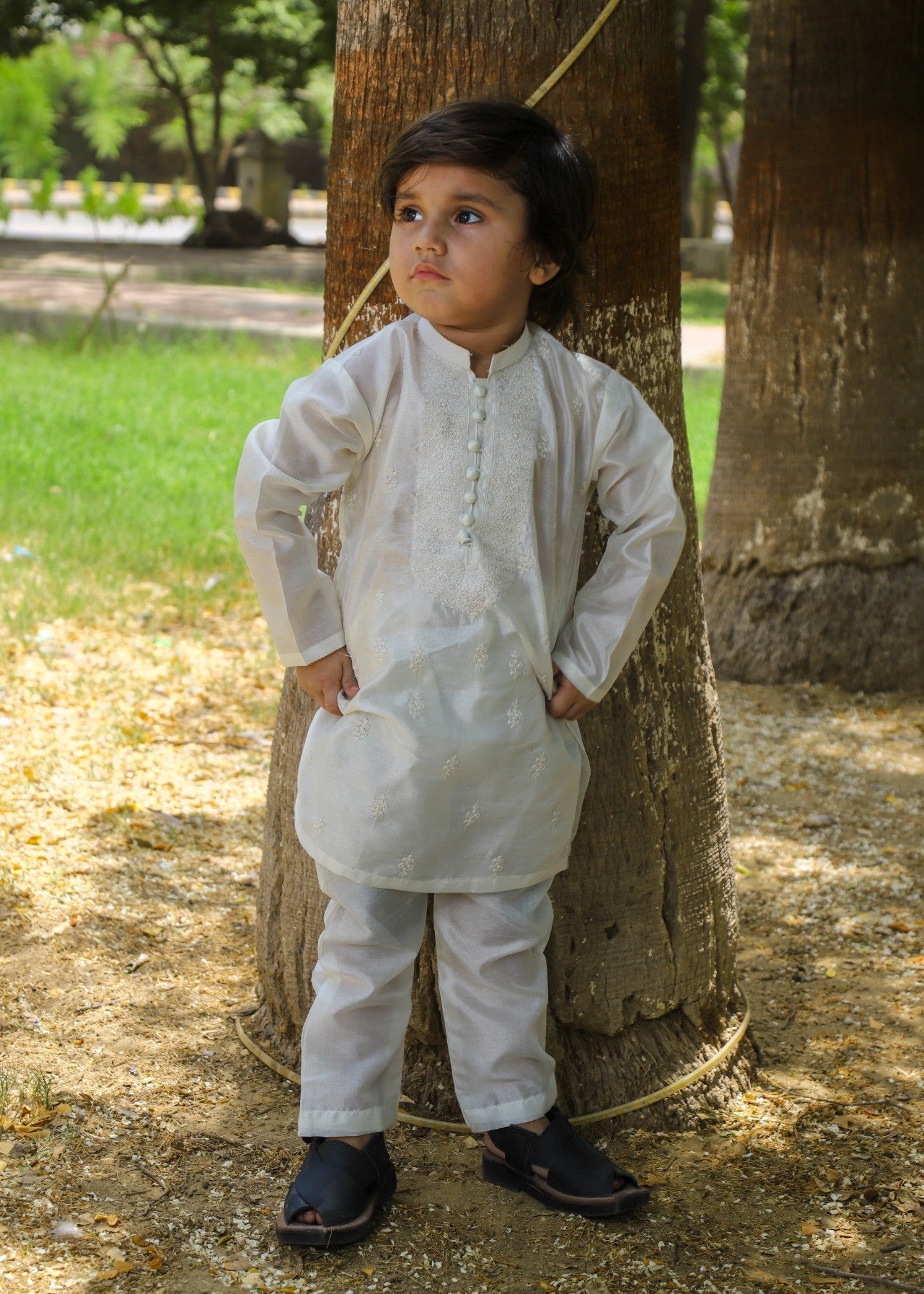 Off-White Kurta Set KT 168 Secondary image