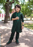 Bottle Green Kurta Set KT 167