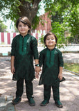 Bottle Green Kurta Set KT 167