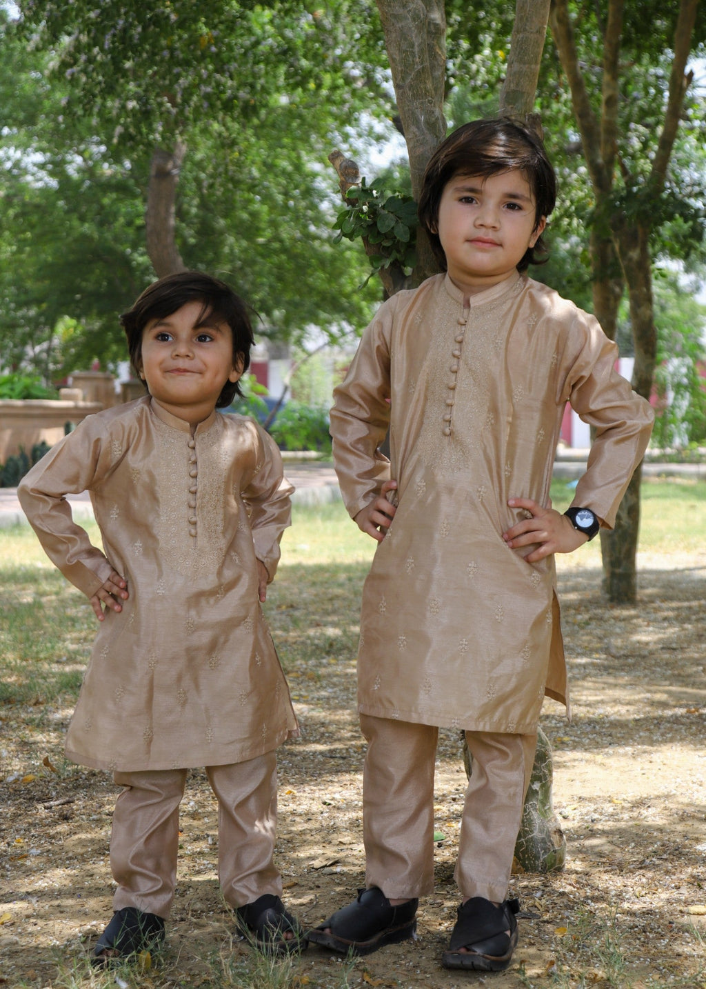 Khaki Brown Kurta Set KT 166