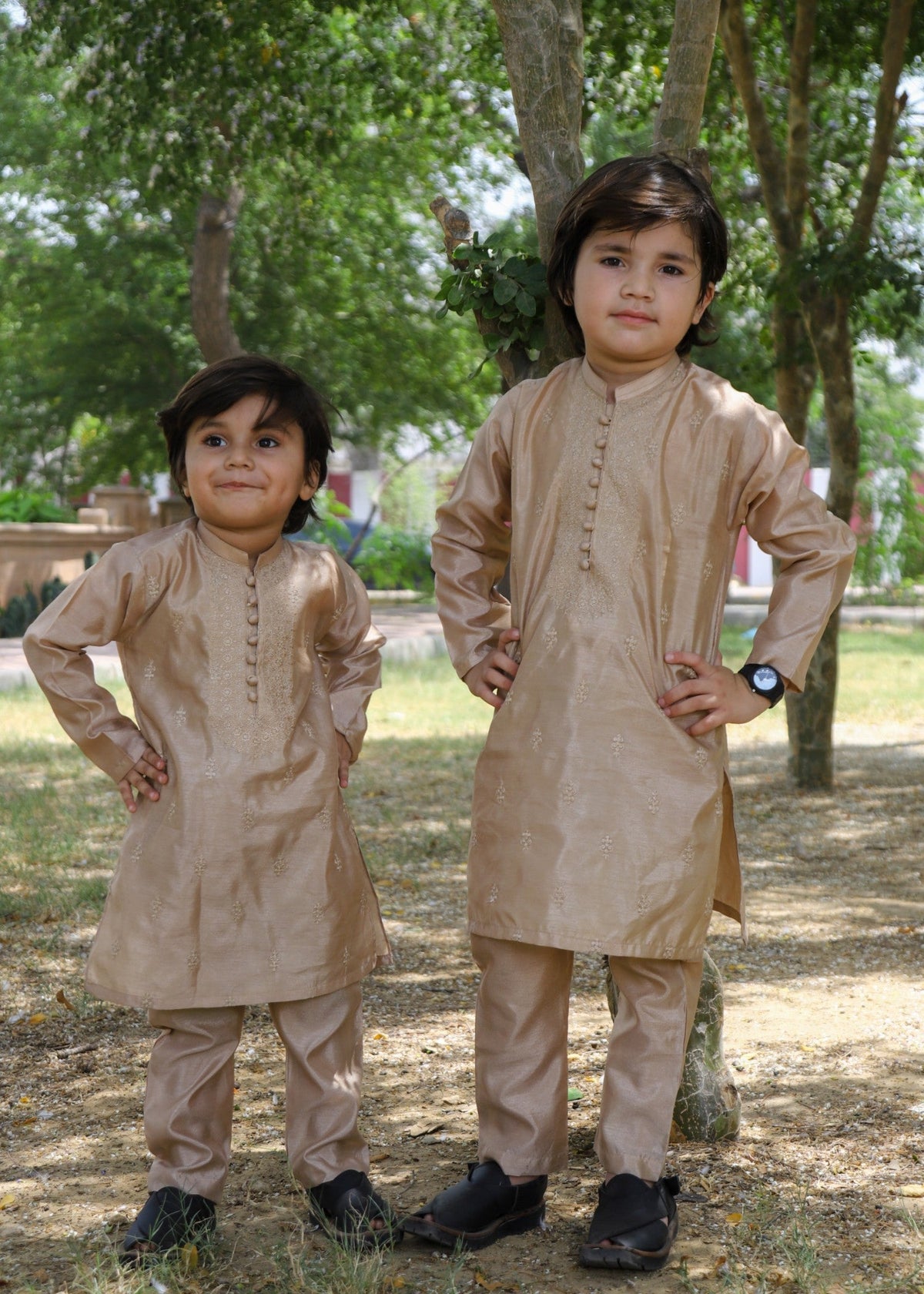 Khaki Brown Kurta Set KT 166