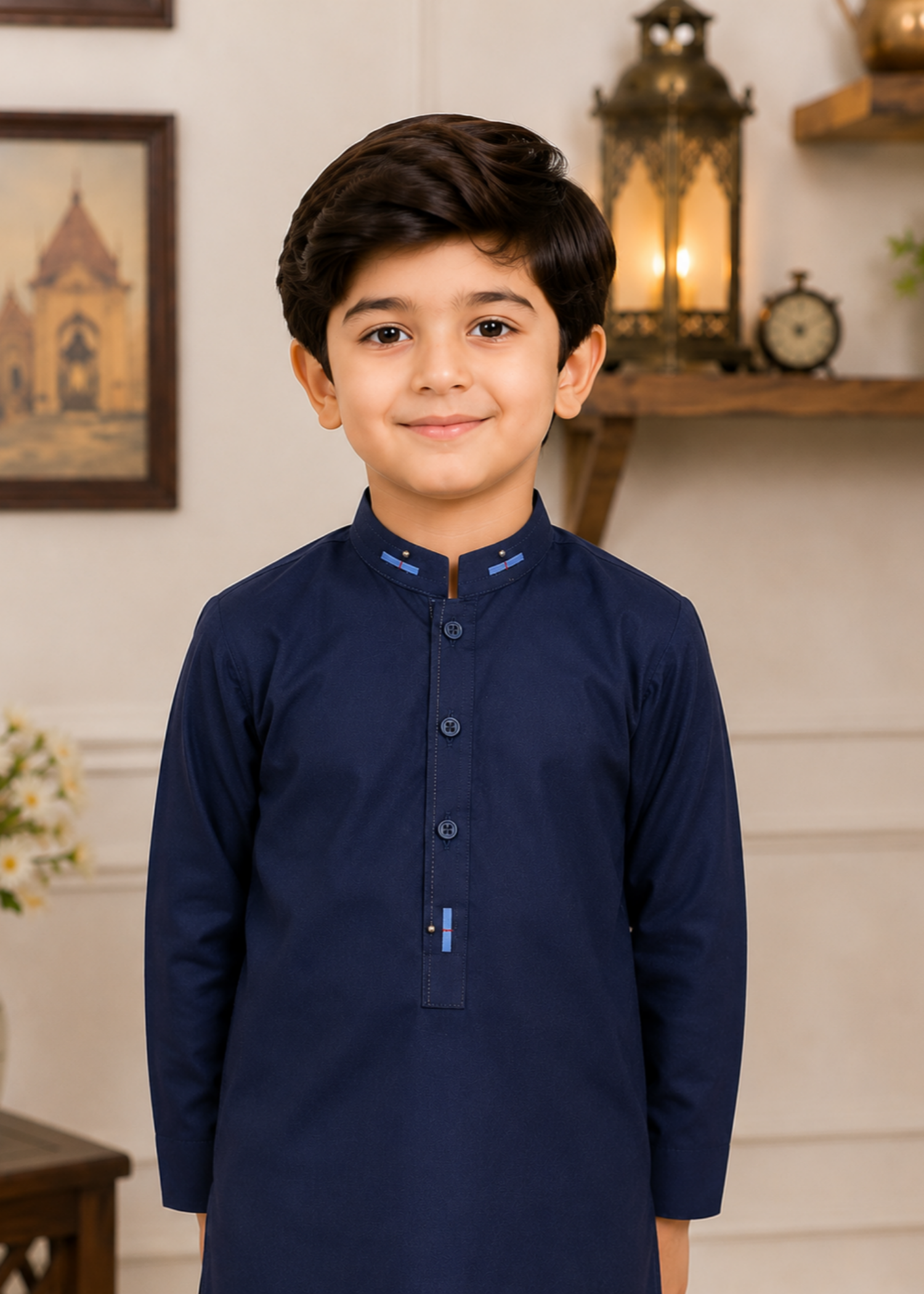 Midnight Blue Kurta Trouser KT 169 Secondary image