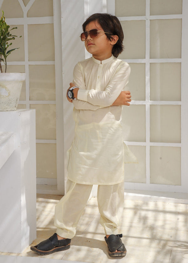 Cream Kurta Trouser KT 170