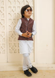 Maroon Waistcoat Suit -EW 86