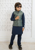 Moonlight Blue Waistcoat Suit -EW 87