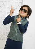 Moonlight Blue Waistcoat Suit -EW 87