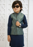 Moonlight Blue Waistcoat Suit -EW 87
