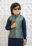 Moonlight Blue Waistcoat Suit -EW 87